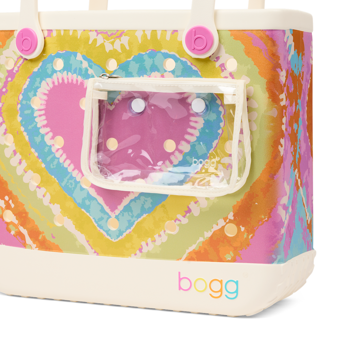 Baby Bogg Bag - Dye-licious Heart Pink Taffy - Fresh Road Trip Style